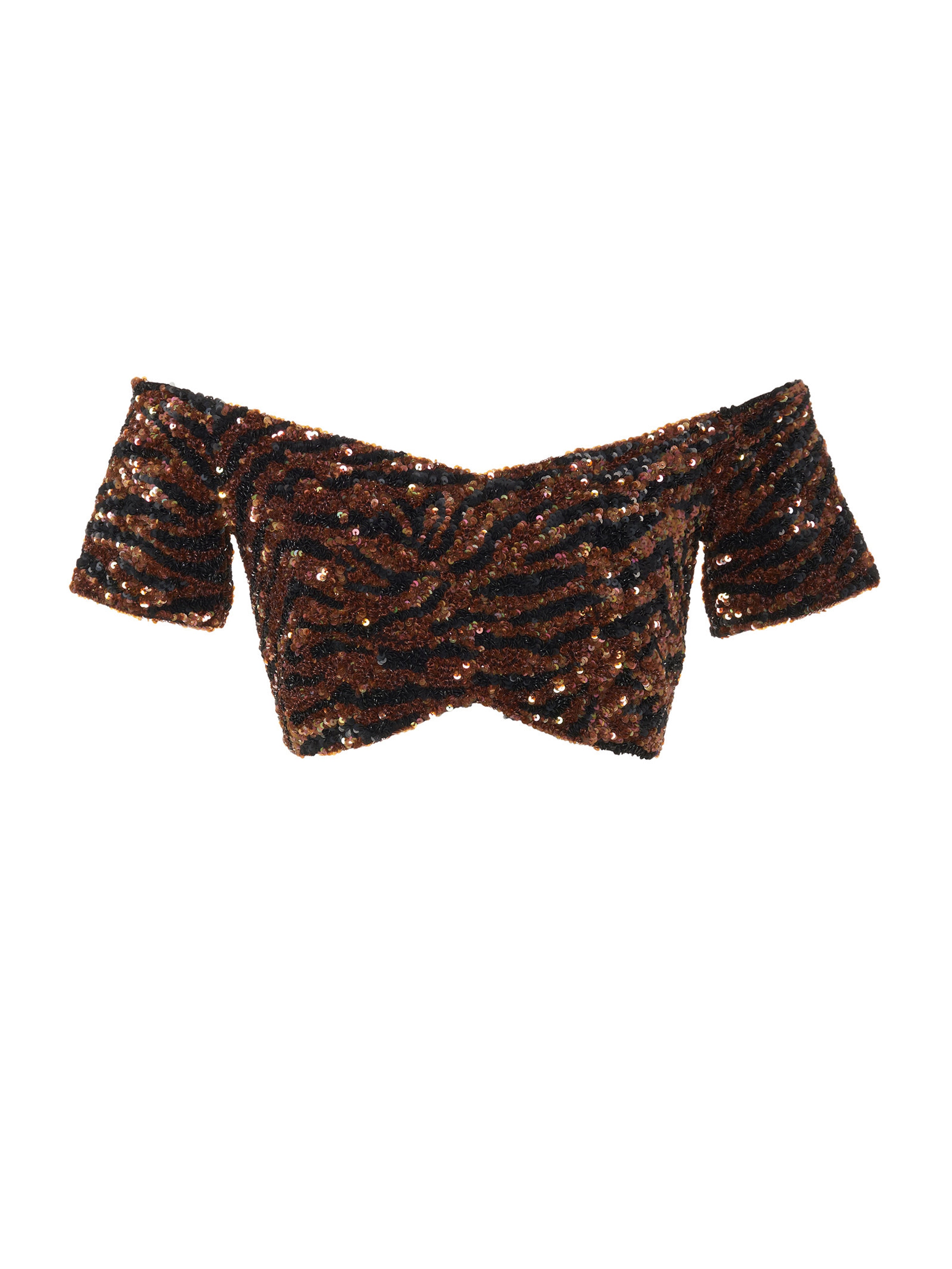 Clementine Choli in Black Tiger Embroidery