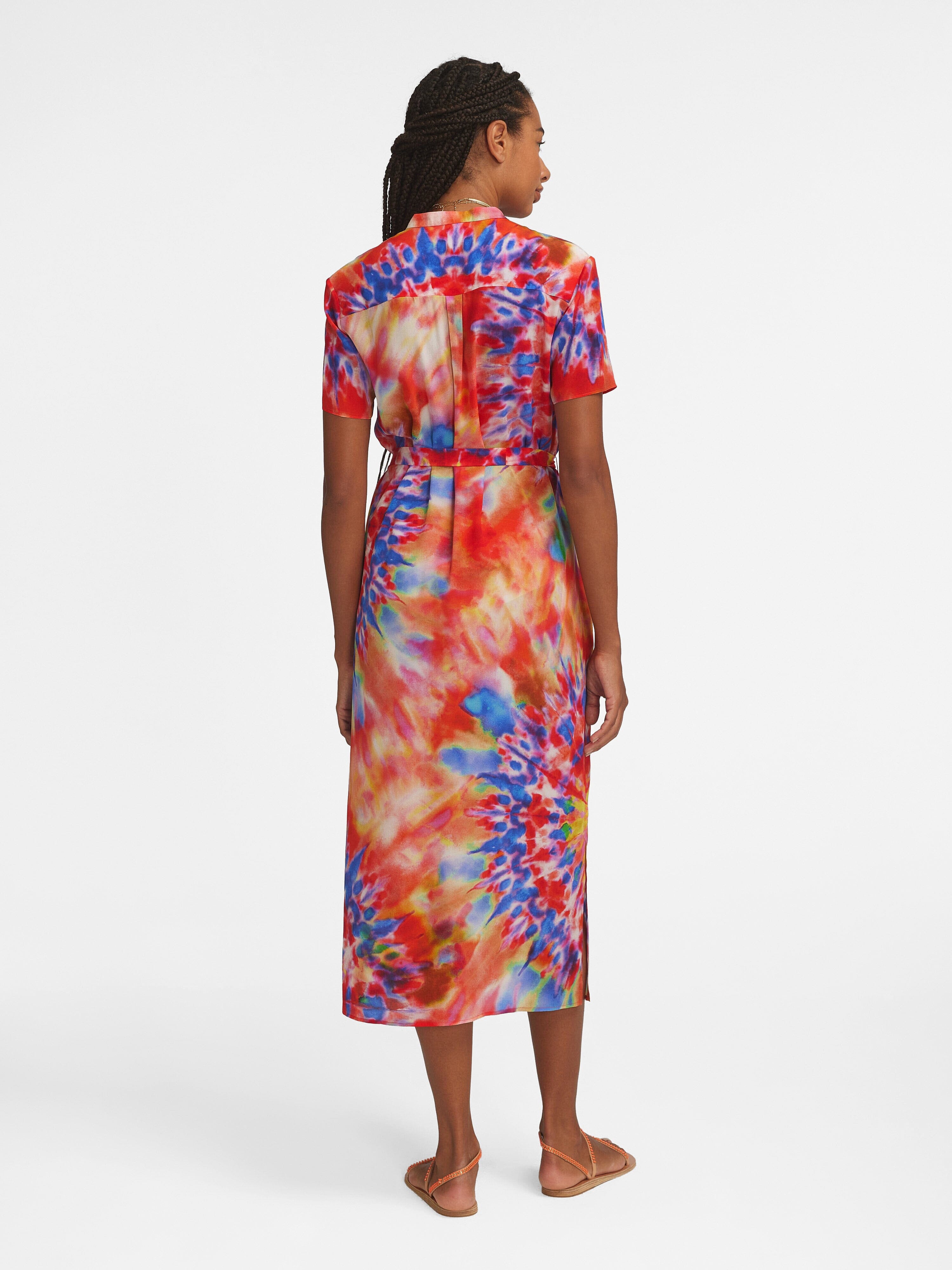 Venyx Vicki Dress in Psychedelic Tie Dye