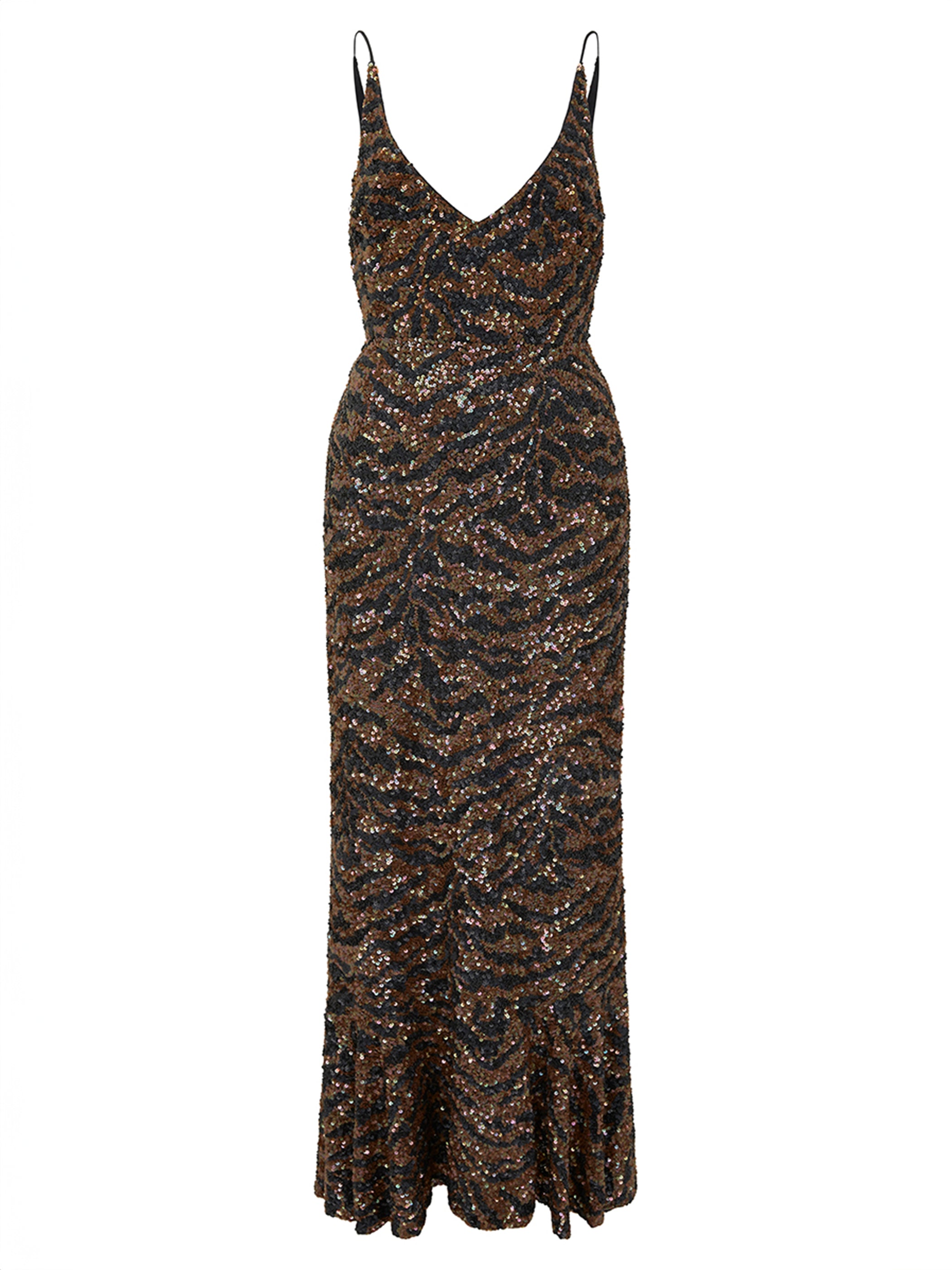 Aidan D Dress in Tiger Embroidery