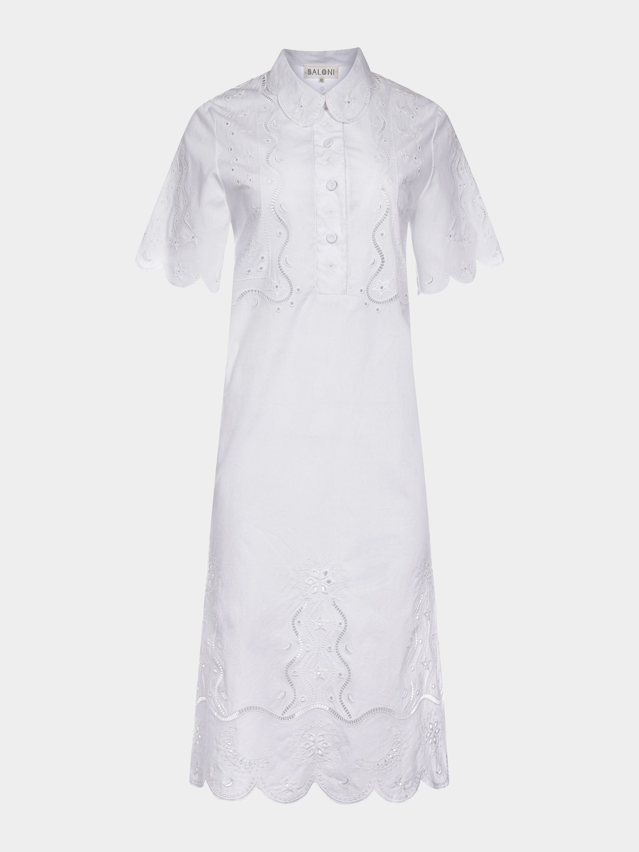 Venyx Dree B Dress White Astro Broderie