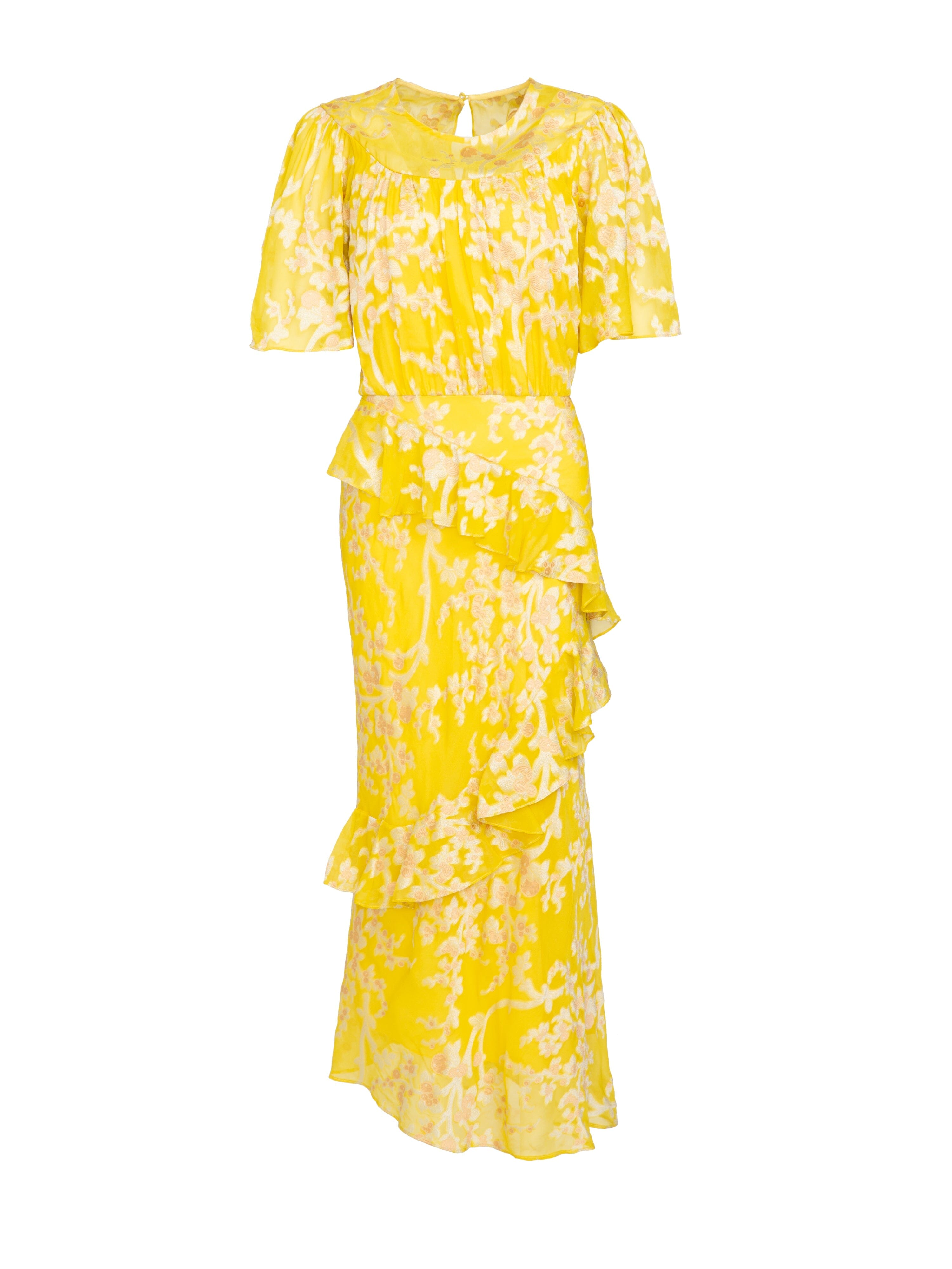 Vida B Dress in Bright Lemon – SALONI