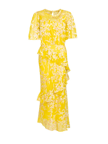 Vida B Dress in Bright Lemon