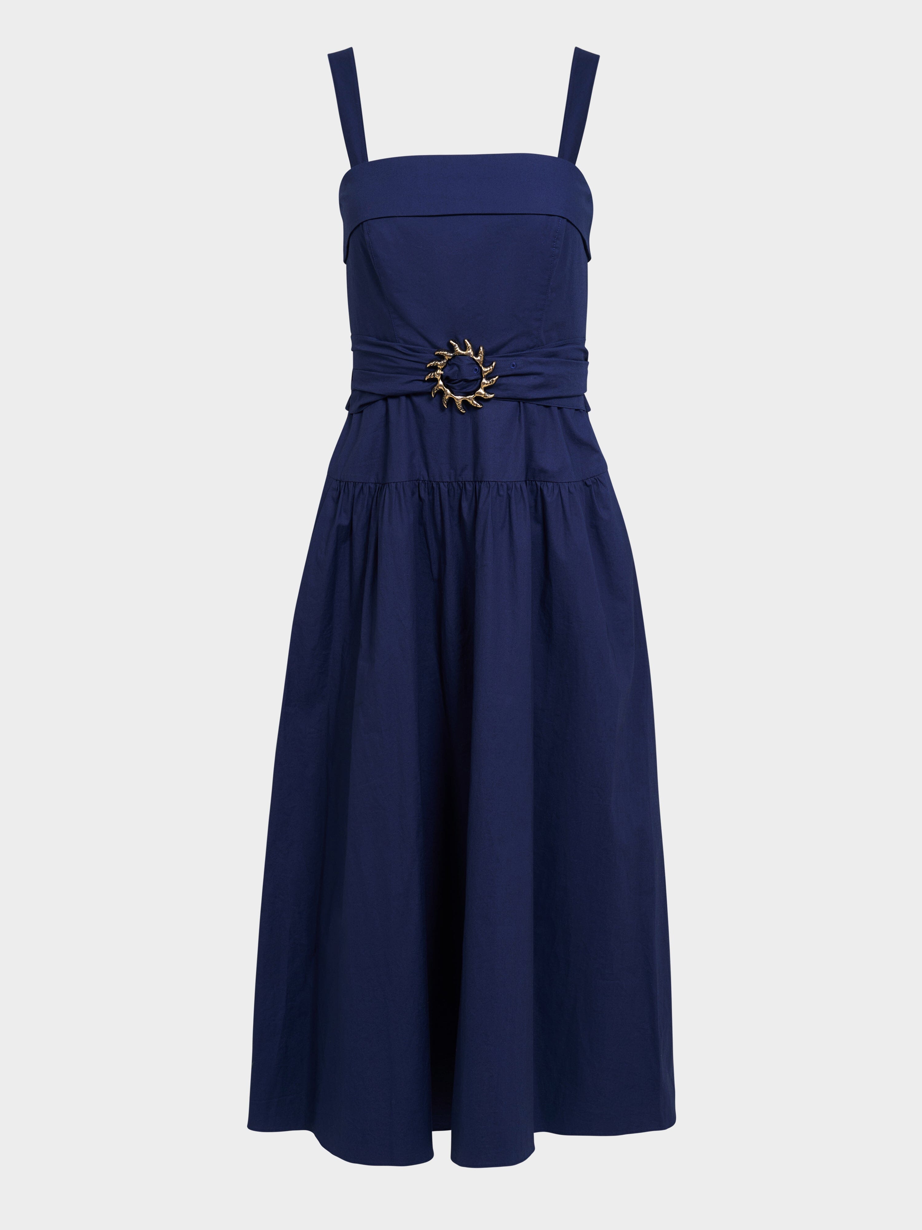Zinnia Dress in True Navy