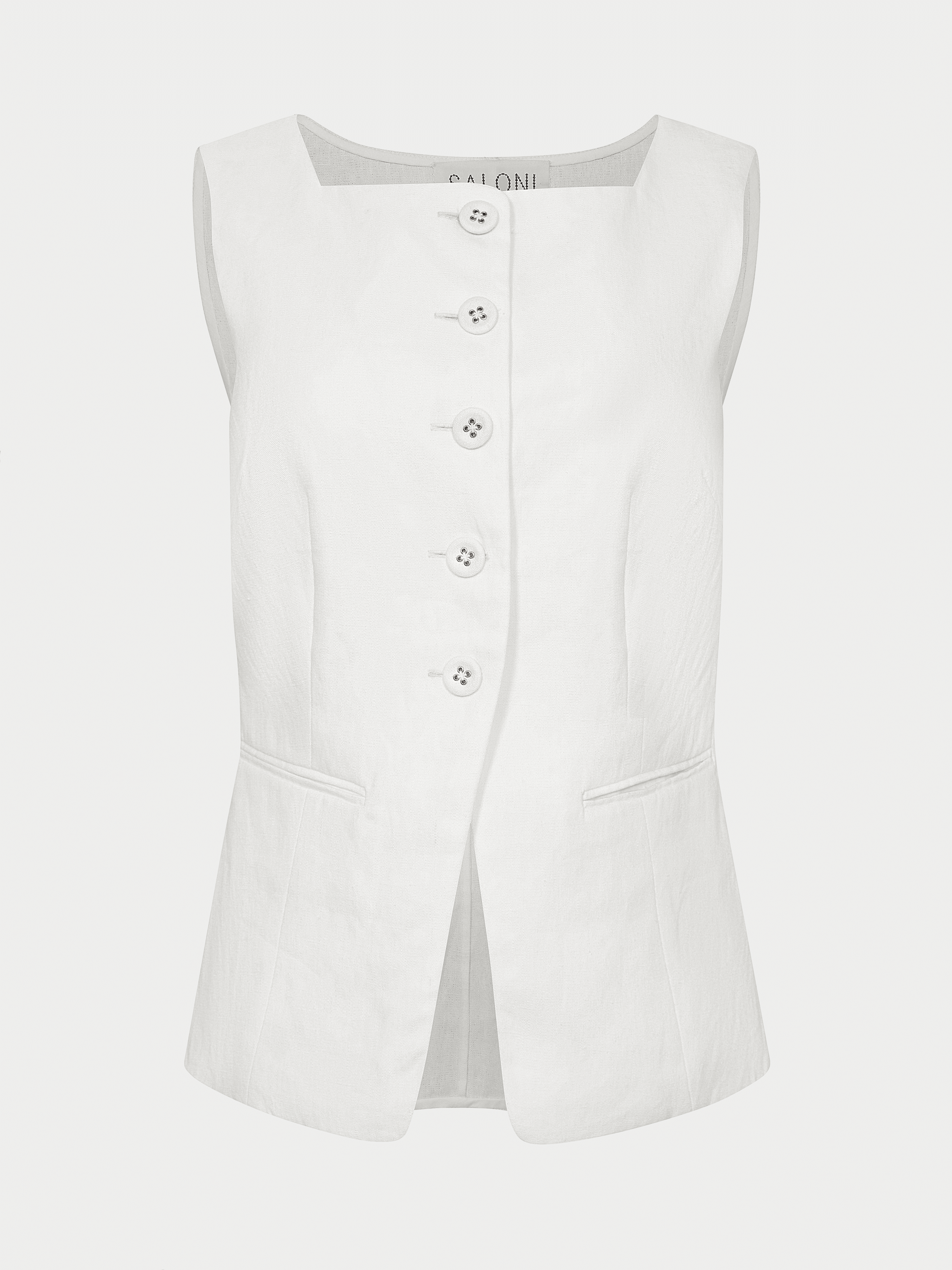 Zuzu Waistcoat in Ivory