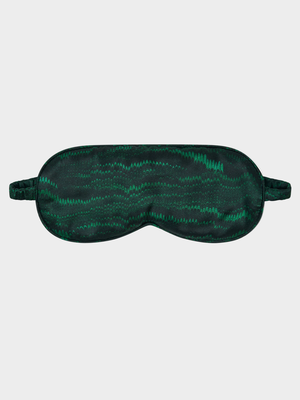 Piped Eye Mask in Forest Marbling