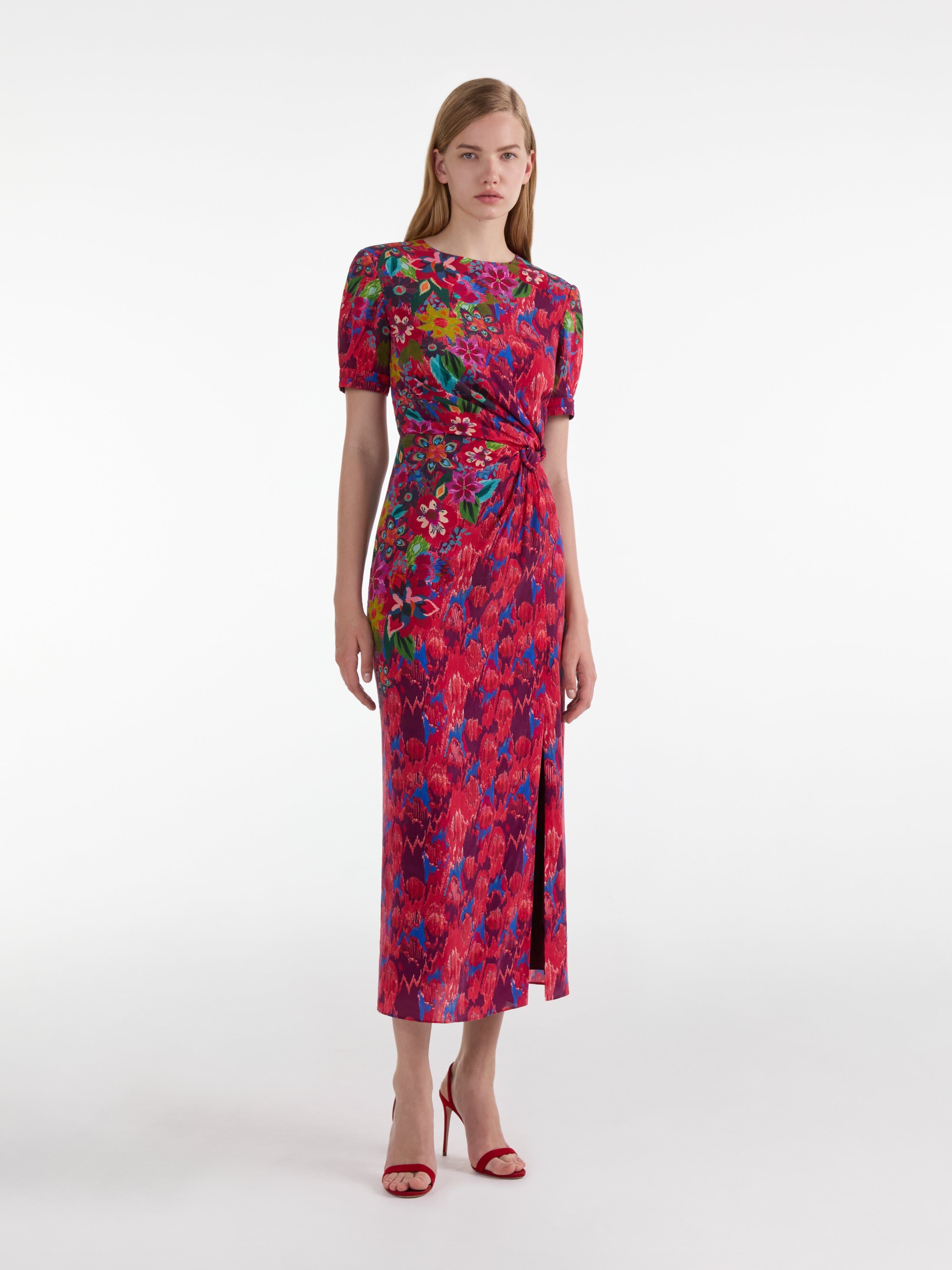 Devi Dress in Astilbe Meadow