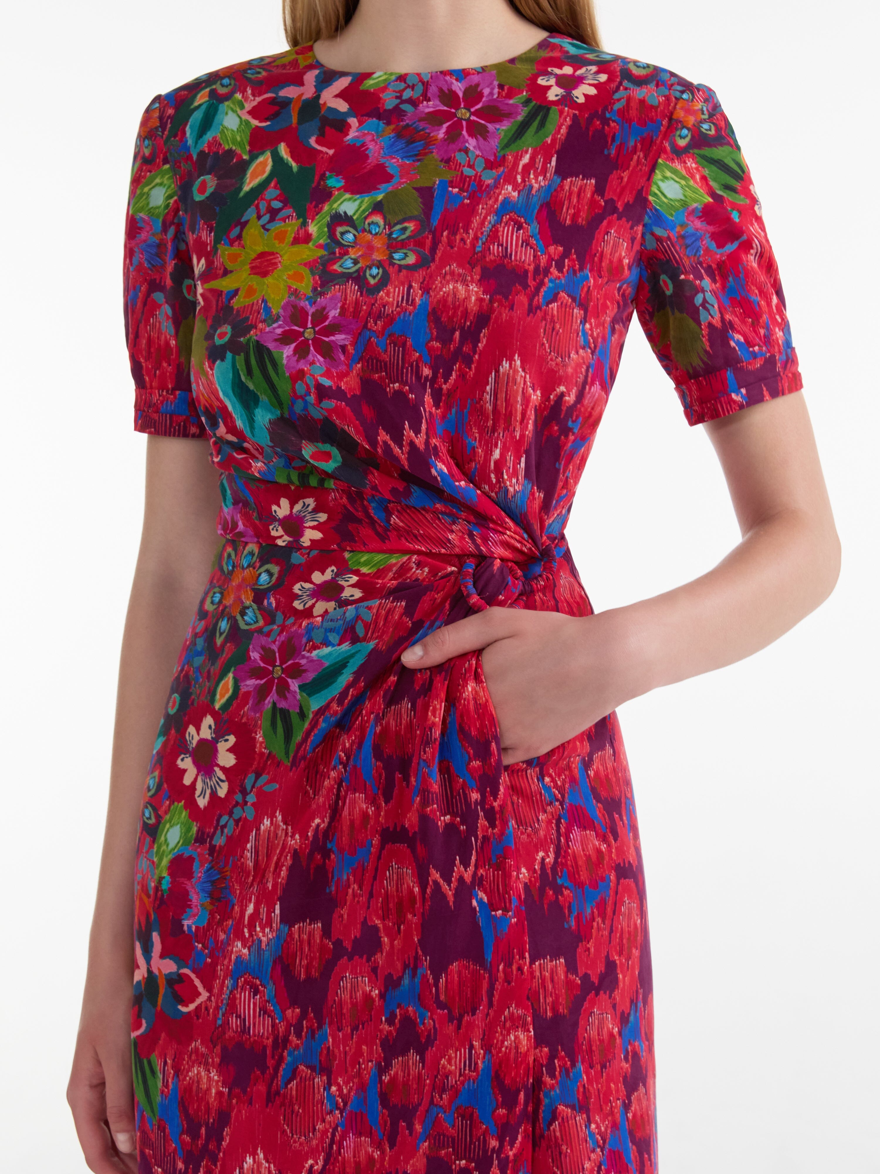 Devi Dress in Astilbe Meadow