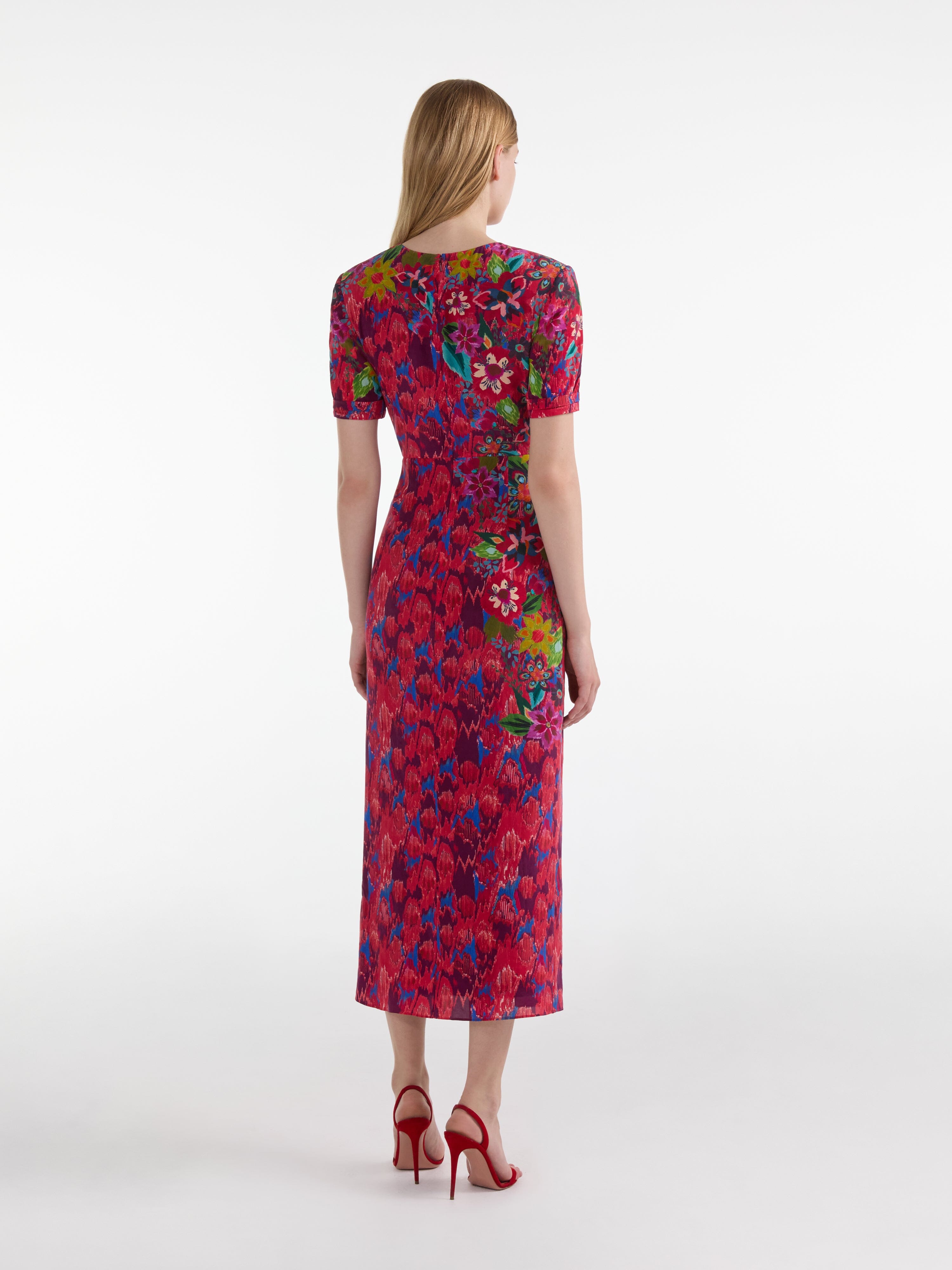 Devi Dress in Astilbe Meadow