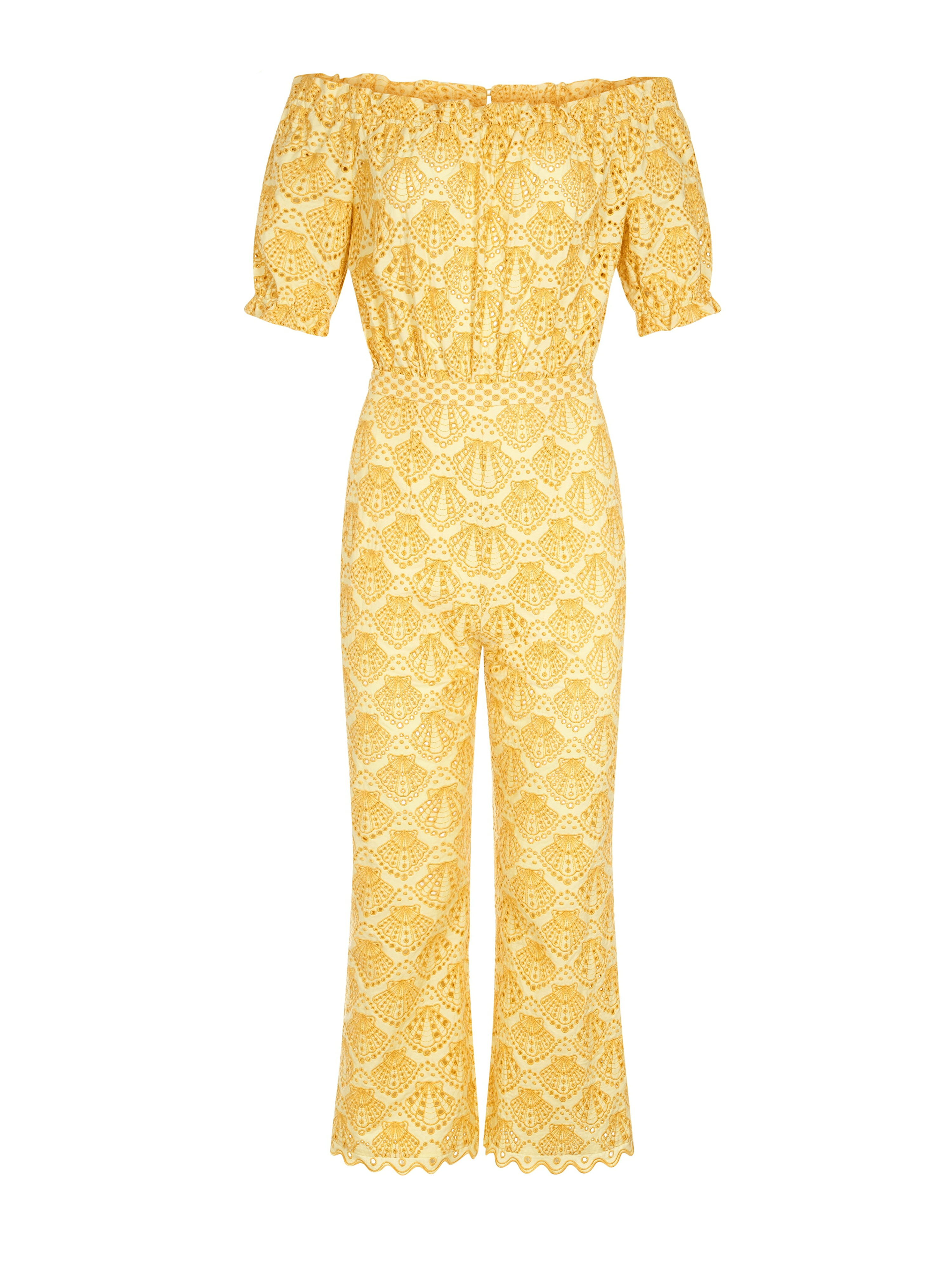 Juli Cotton Jumpsuit in Lemonade Yellow