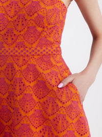 Aubrey Dress in Orange Berry