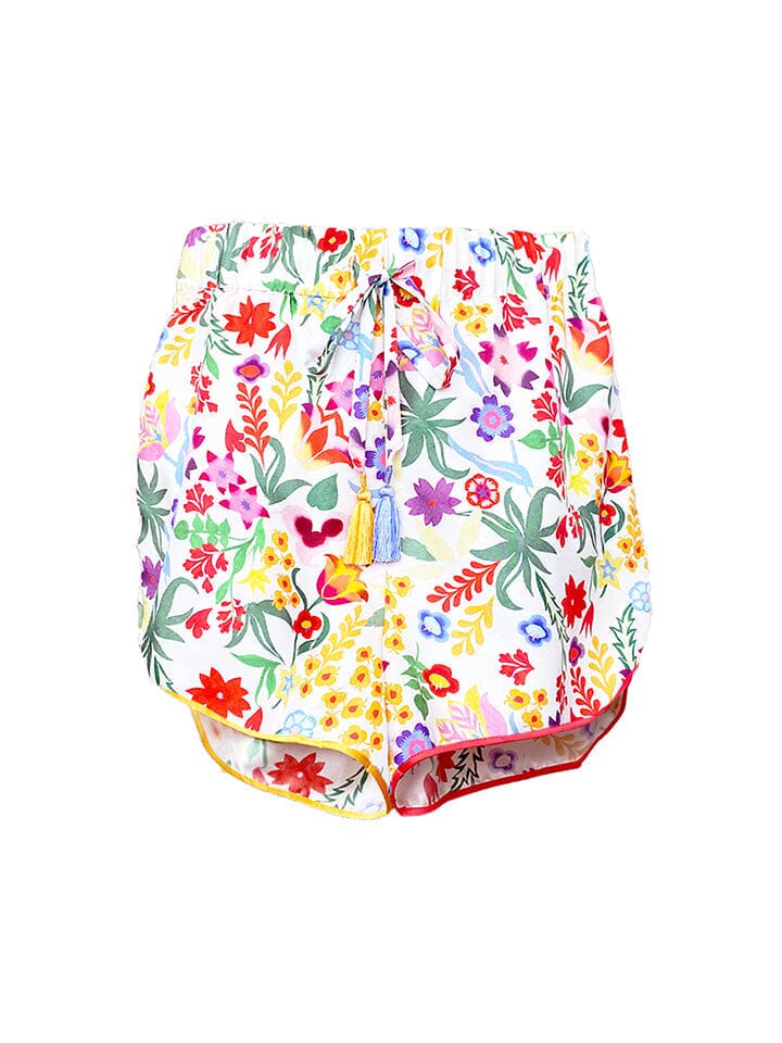 Paige Shorts in Rainbow Papercut print