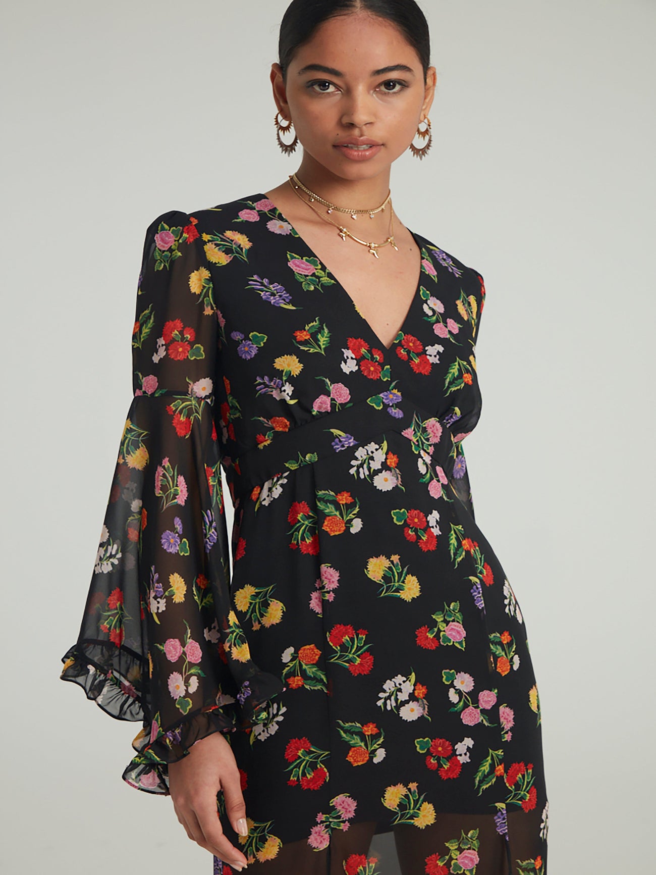 Load image into Gallery viewer, Venyx Poppy Dress in Puja Flowers