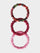 Trio of Scrunchies in Stria Cerise Pink