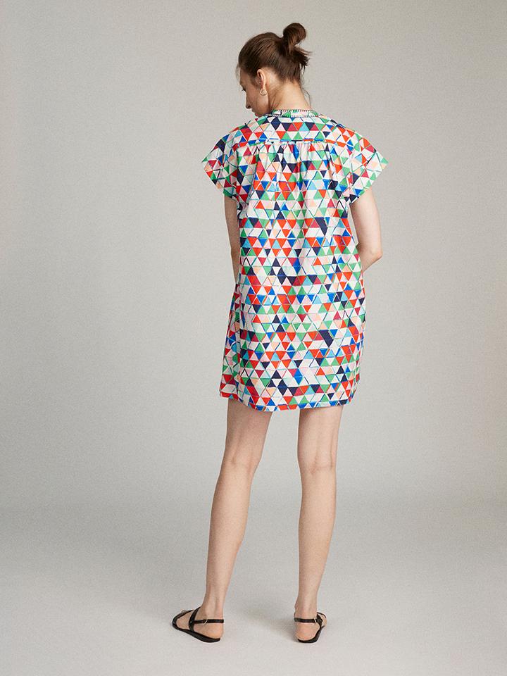 Load image into Gallery viewer, Ashley Dress in Multi Kaleidoscope