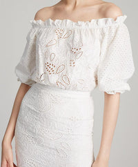 Grace Cotton Dress in White