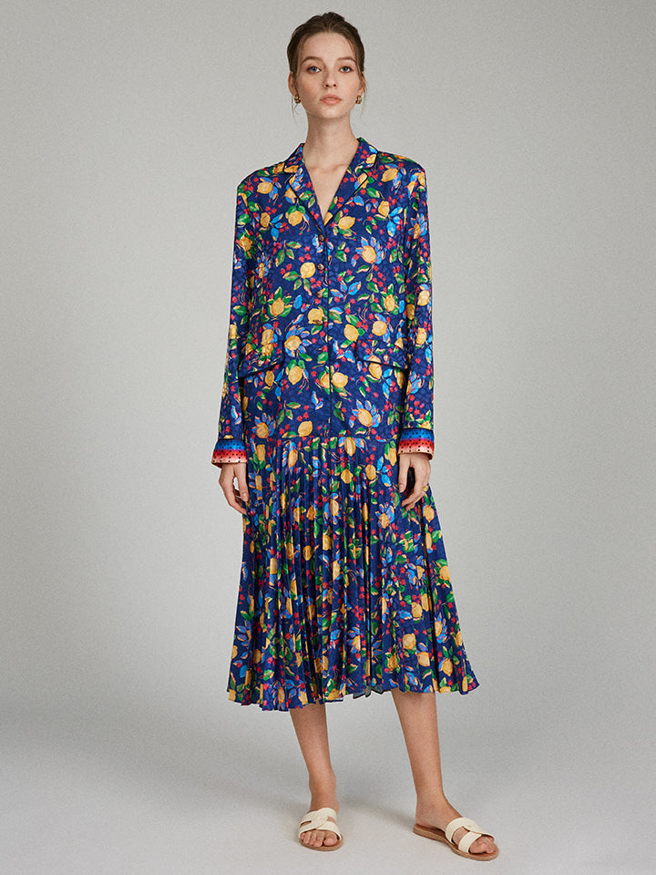 Load image into Gallery viewer, Sonia Dress in Limoncello Spectrum print