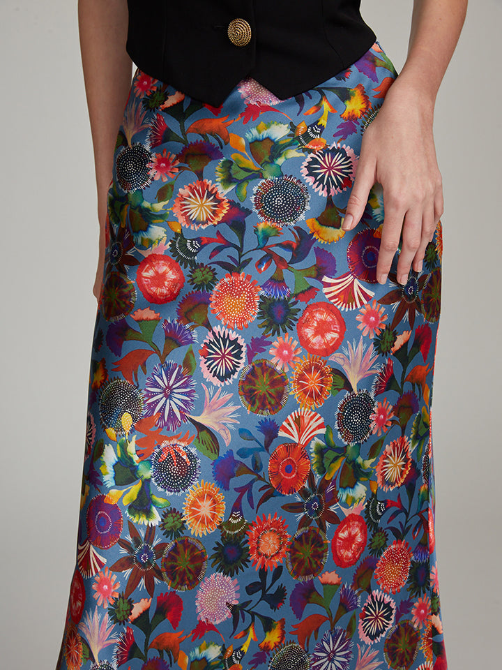 Load image into Gallery viewer, Liz Skirt in Floral Adorning print