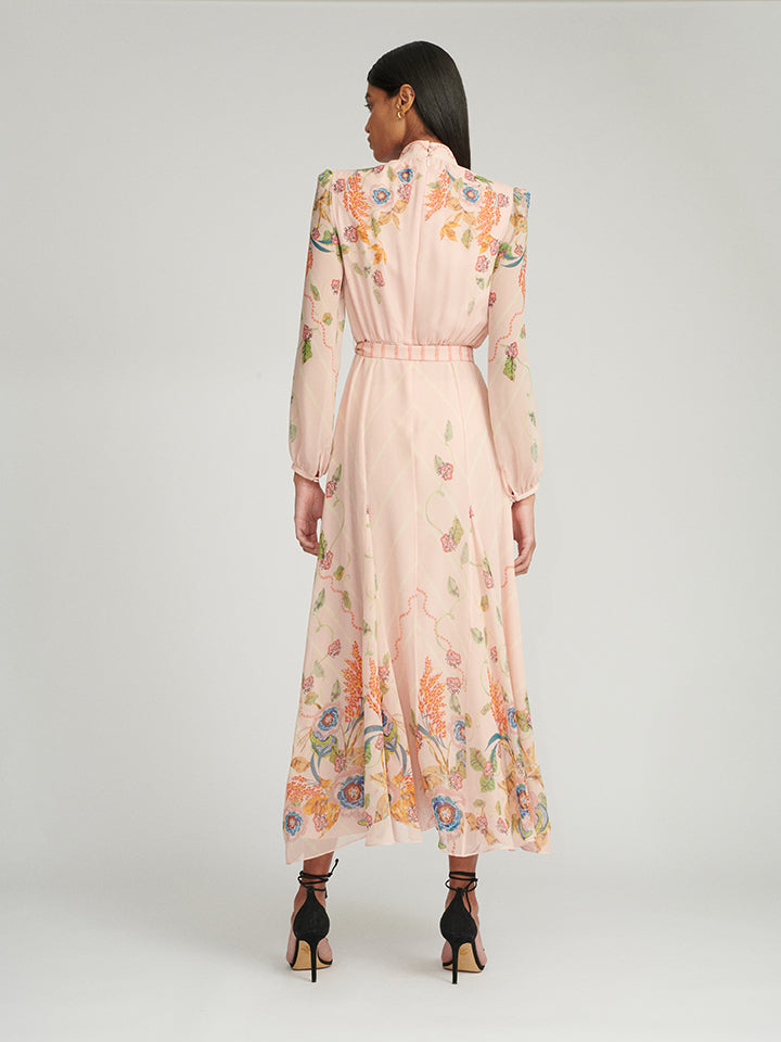 Load image into Gallery viewer, Jacqui B Dress in Sugar Barley print