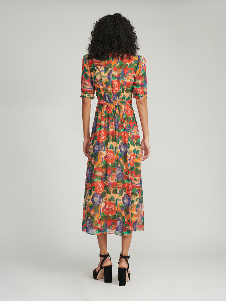 Load image into Gallery viewer, Jamie Dress in Dianthus print