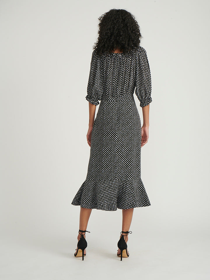 Load image into Gallery viewer, Olivia Dress in Polka Dot Print
