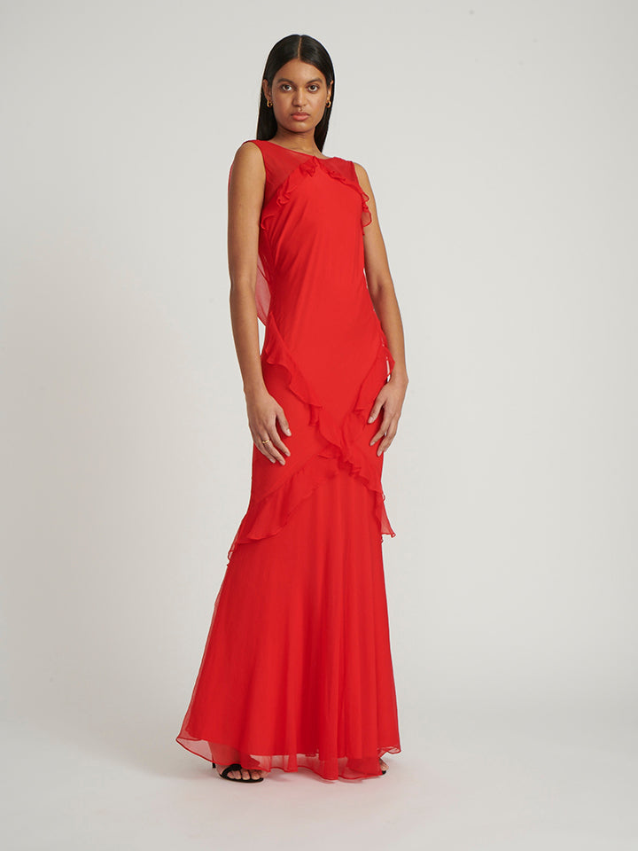 Load image into Gallery viewer, Tamara C Dress in Scarlet