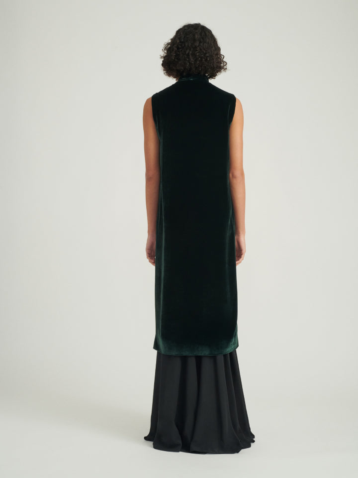 Load image into Gallery viewer, Amari B Robe in Forest Green with Cordwork