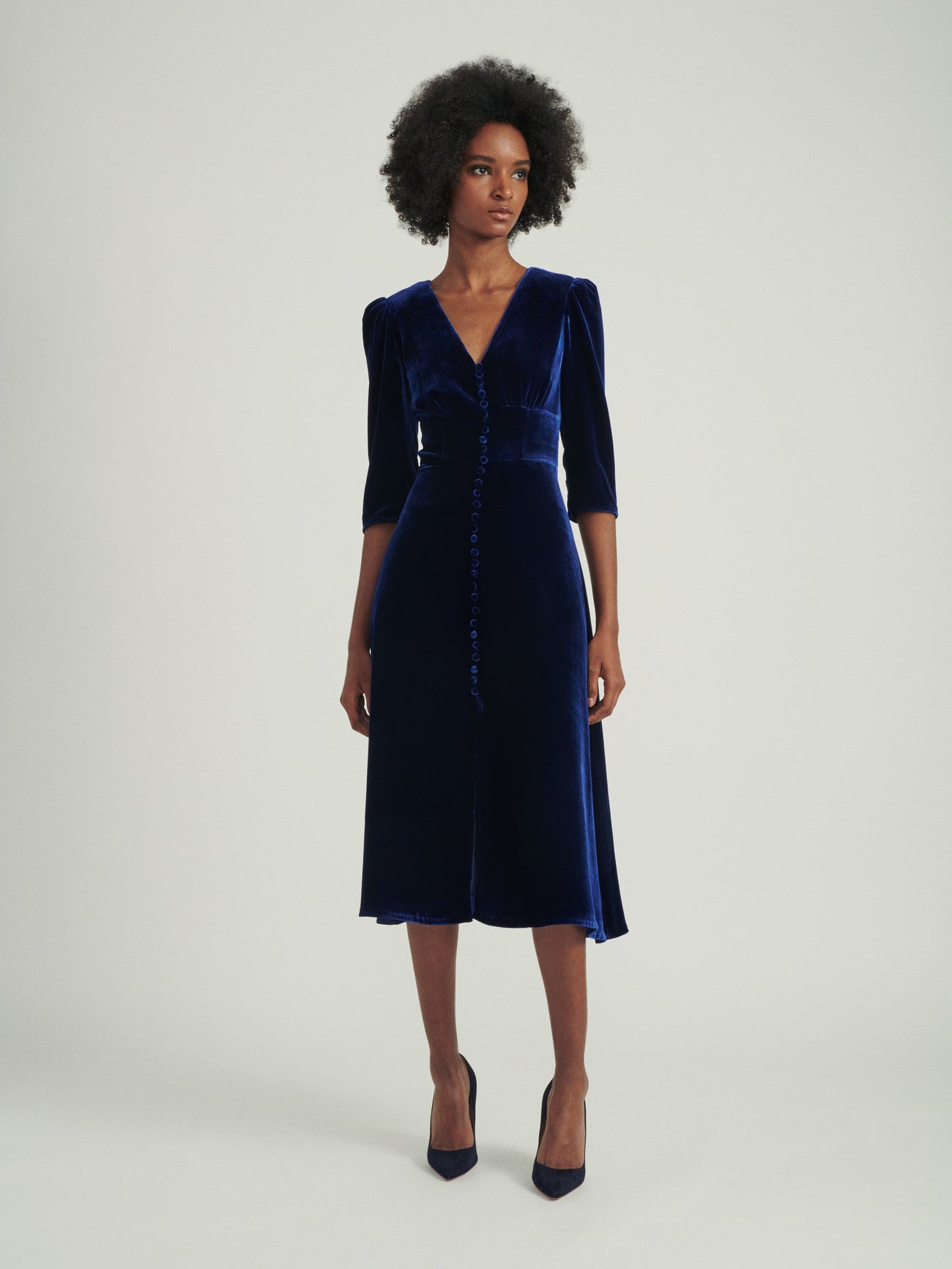 Load image into Gallery viewer, Margot B Dress in Sapphire