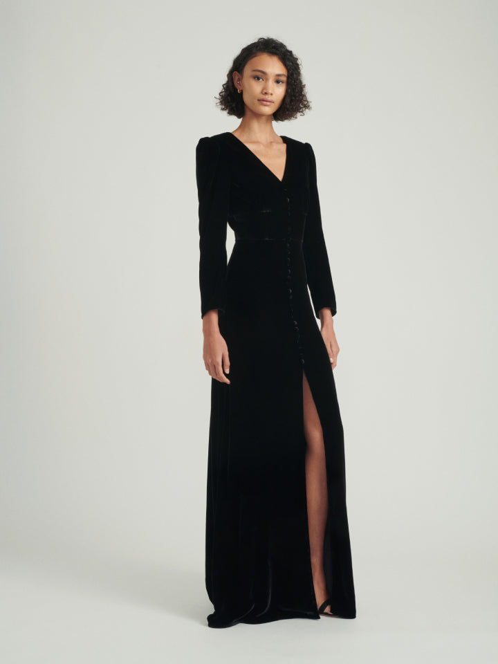 Load image into Gallery viewer, Margot B Long Dress in Black
