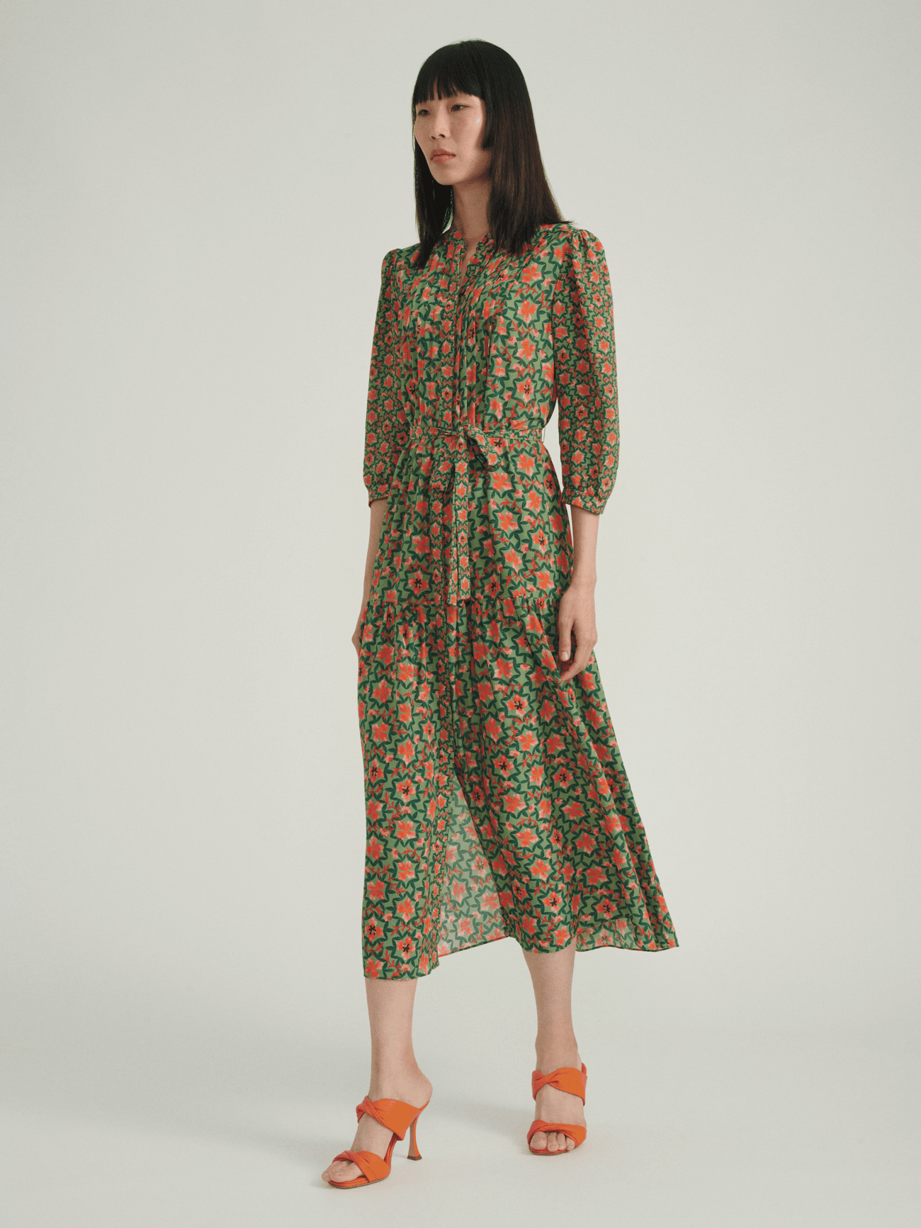 Load image into Gallery viewer, Remi-C Dress in Sorrel Olive