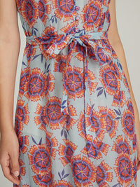 Cassie Dress in Ciel Dragonfruit print