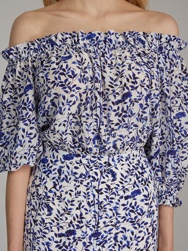 Load image into Gallery viewer, Grace Dress in Porcelain print