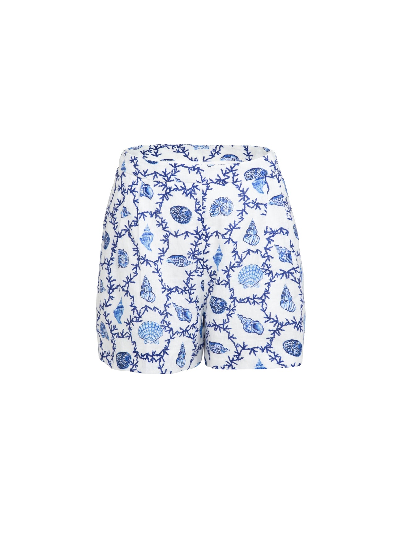 Load image into Gallery viewer, Wide Tailored Shorts in Coral Blanc