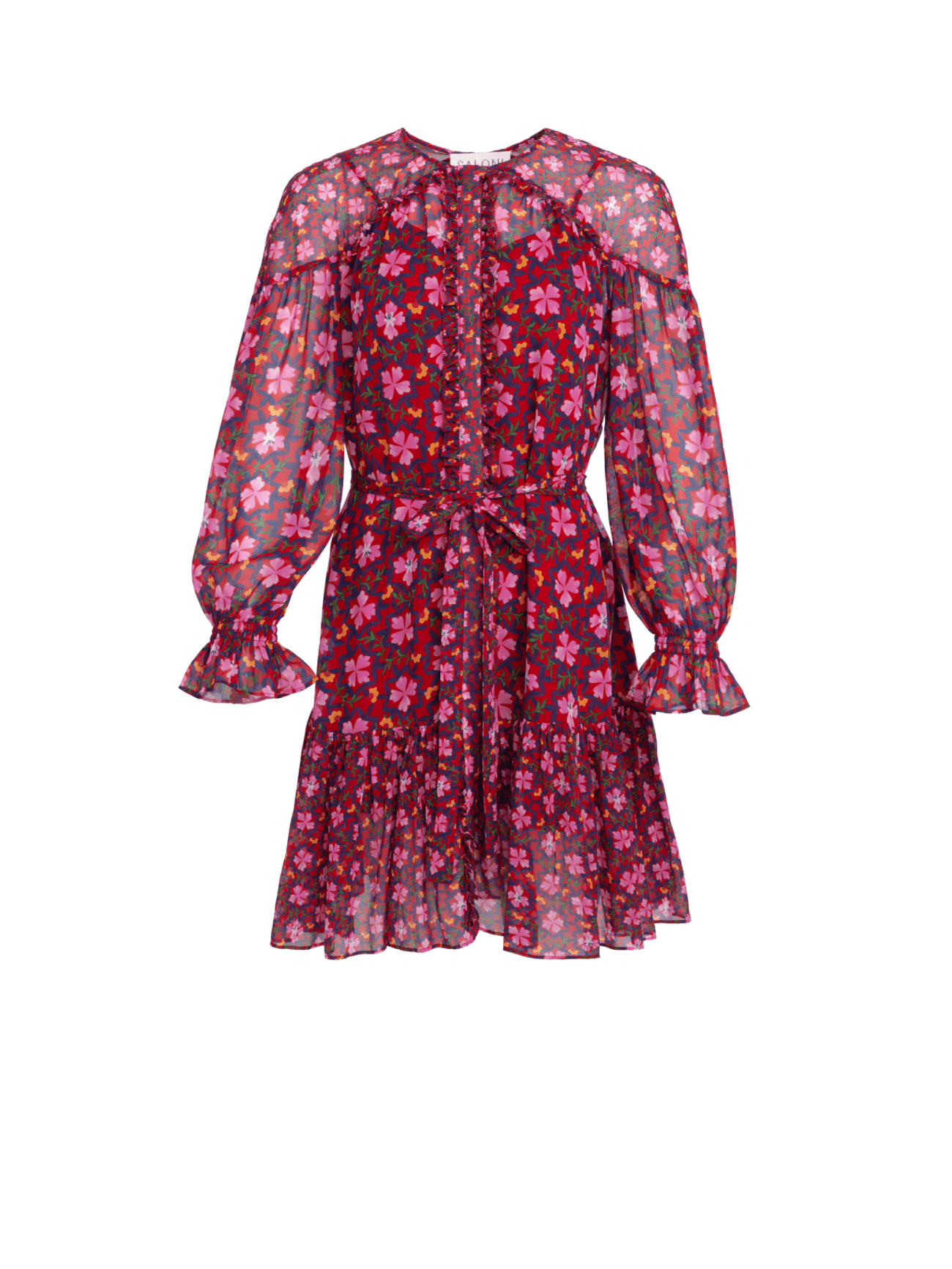 Load image into Gallery viewer, Pixie Dress in Small Sorrel Wine print