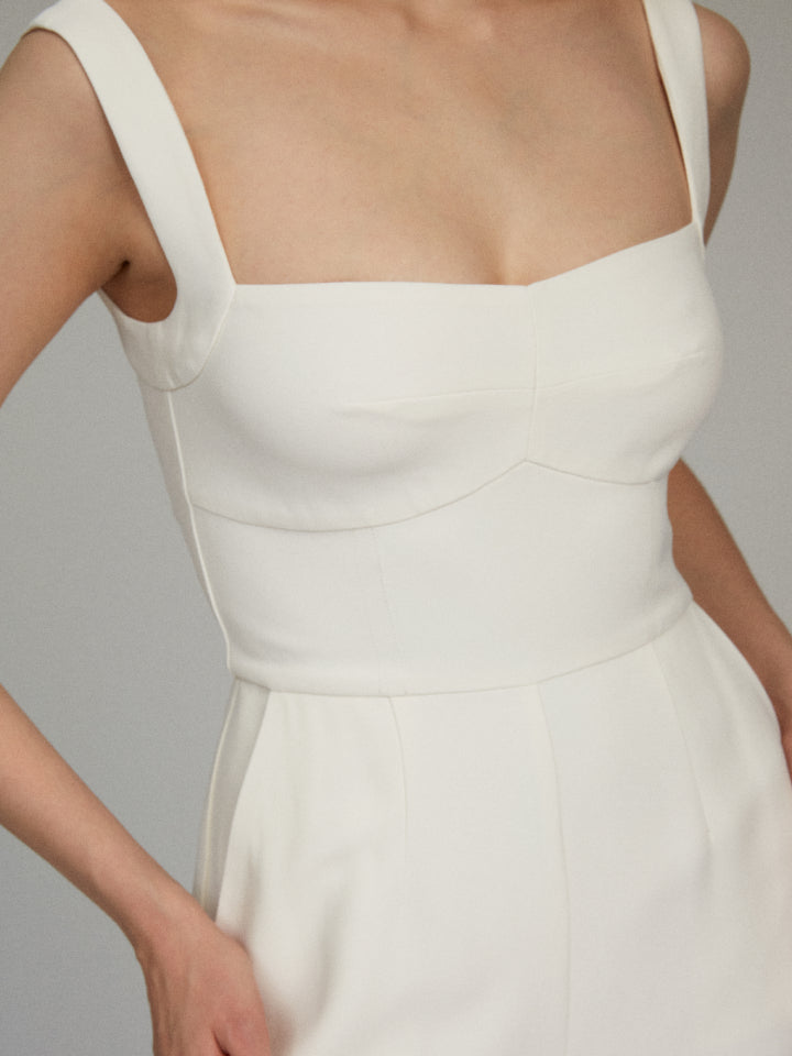 Load image into Gallery viewer, Rachel Crepe Jumpsuit in Ivory