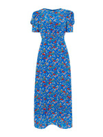 Bianca Dress in Cobalt Patchouli print