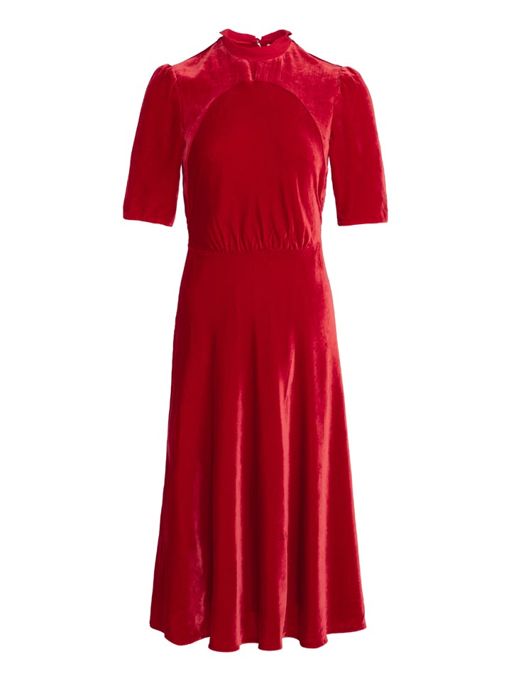 Load image into Gallery viewer, Dahlia Dress in Scarlet