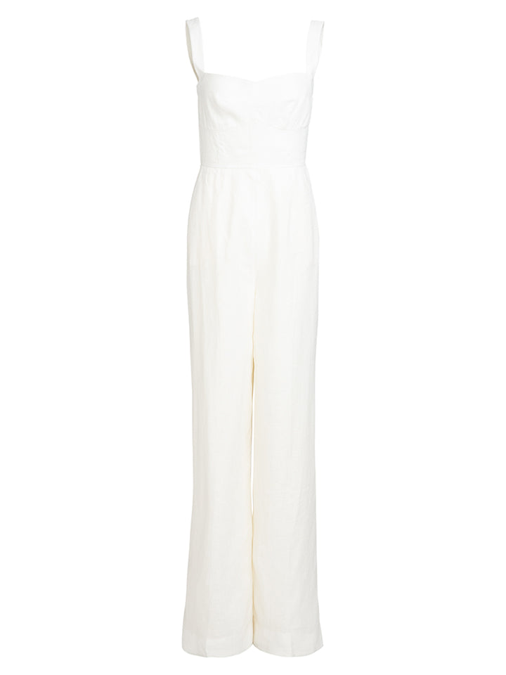 Load image into Gallery viewer, Rachel Crepe Jumpsuit in Ivory